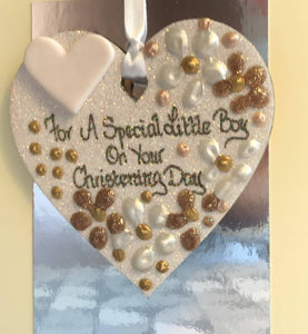 Christening Day Keepsake Heart