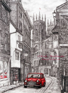 A Touch of Red, The Yorkshire Job ( 40x50cm Double Mounted Print)