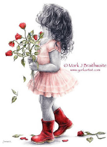 Rosebud, A Big Kiss For...... (30x40cm print)