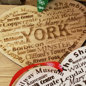 York Wooden Bauble