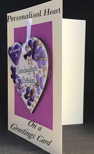 Grandaughter’s birthday keepsake heart