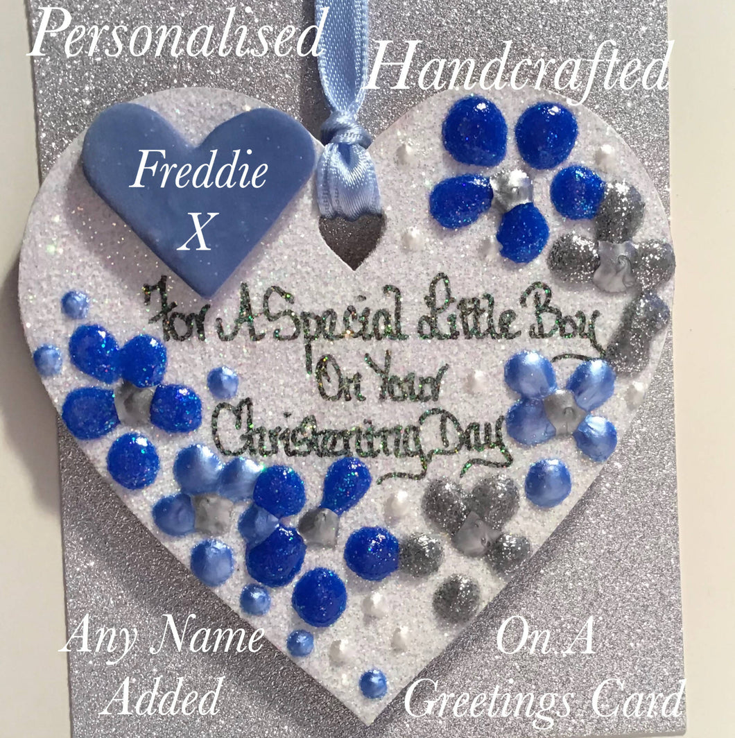 Christening Day Keepsake Heart