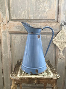 Wonderful Vintage French Blue Jug