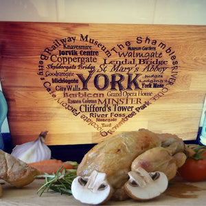 York inspired chopping board