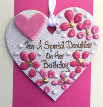 Load image into Gallery viewer, Daughter’s Birthday Keepsake Heart
