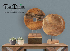 Round Art Decor - Reclaimed Teak Root