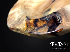 Epoxy Resin Filled Teak Root Bowl - 30cm , 40cm