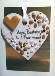 Happy Birthday Friend keepsake heart