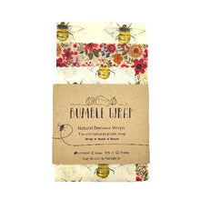 Load image into Gallery viewer, Bumble Wrap Beeswax wraps Kitchen pack BEE
