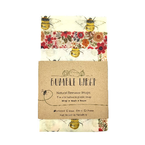 Bumble Wrap Beeswax wraps Kitchen pack BEE