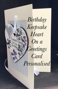 Birthday Keepsake Heart