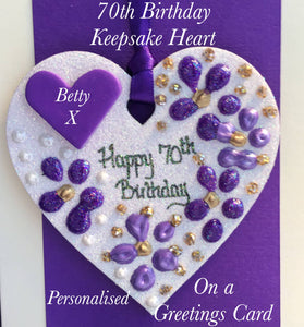 Birthday Keepsake Heart