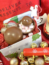 Load image into Gallery viewer, Box of 4 Alcoholic Christmas Pudding detailed Hot Chocolate Bombs
