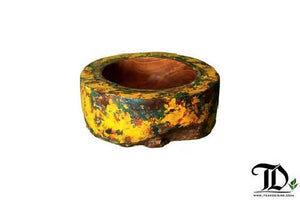 Colourful Boat Paint - Teak Bowl