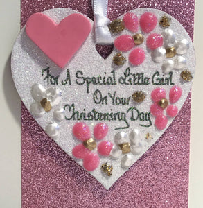 Christening Day Keepsake Heart