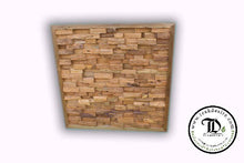 Load image into Gallery viewer, Square Wall Art Decor - Reclaimed Teak Wood - CLEARANCE
