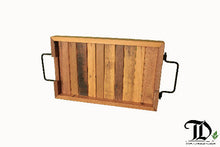 Load image into Gallery viewer, Rectangular Teak Tray with Metal Handle - Exclusive Design
