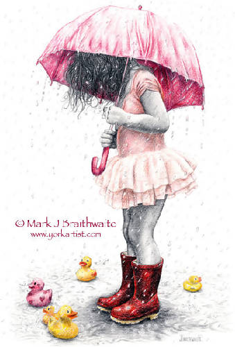 Rosebud, Nice Weather for Ducks (30x40cm print)