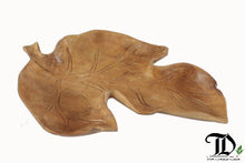 Load image into Gallery viewer, Leaf Shape Plate - Reclaimed Teak Wood
