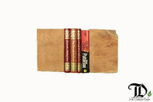 Load image into Gallery viewer, Block Bookends - Reclaimed Teak Wood
