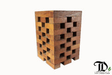 Load image into Gallery viewer, Jenga Stool/End Table - Reclaimed Teak Wood
