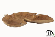 Load image into Gallery viewer, Leaf Shape Plate - Reclaimed Teak Wood
