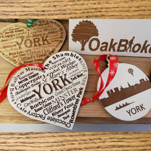 York Wooden Bauble