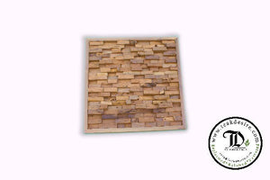 Square Wall Art Decor - Reclaimed Teak Wood - CLEARANCE