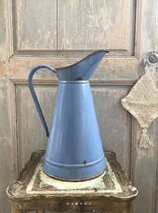 Wonderful Vintage French Blue Jug