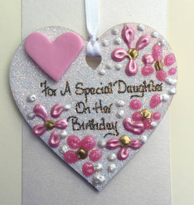 Daughter’s Birthday Keepsake Heart