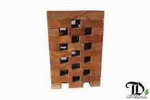 Load image into Gallery viewer, Jenga Stool/End Table - Reclaimed Teak Wood
