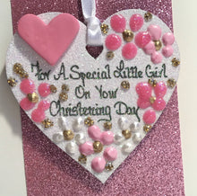 Load image into Gallery viewer, Christening Day Keepsake Heart
