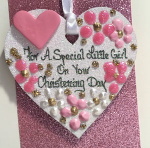 Christening Day Keepsake Heart