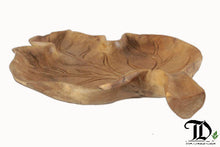 Load image into Gallery viewer, Leaf Shape Plate - Reclaimed Teak Wood
