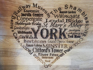 York inspired chopping board