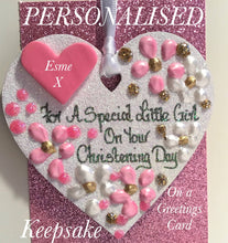 Load image into Gallery viewer, Christening Day Keepsake Heart
