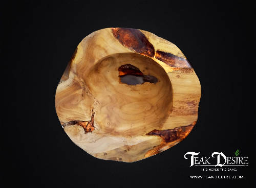 Epoxy Resin Filled Teak Root Bowl - 30cm , 40cm